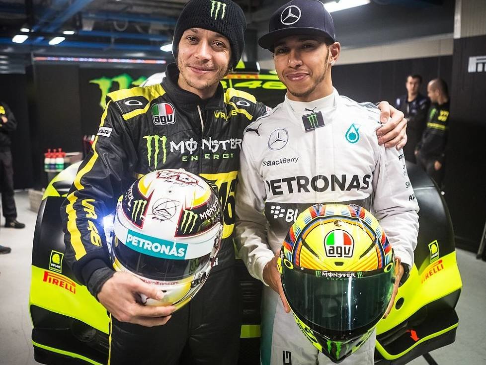 Valentino Rossi, Lewis Hamilton