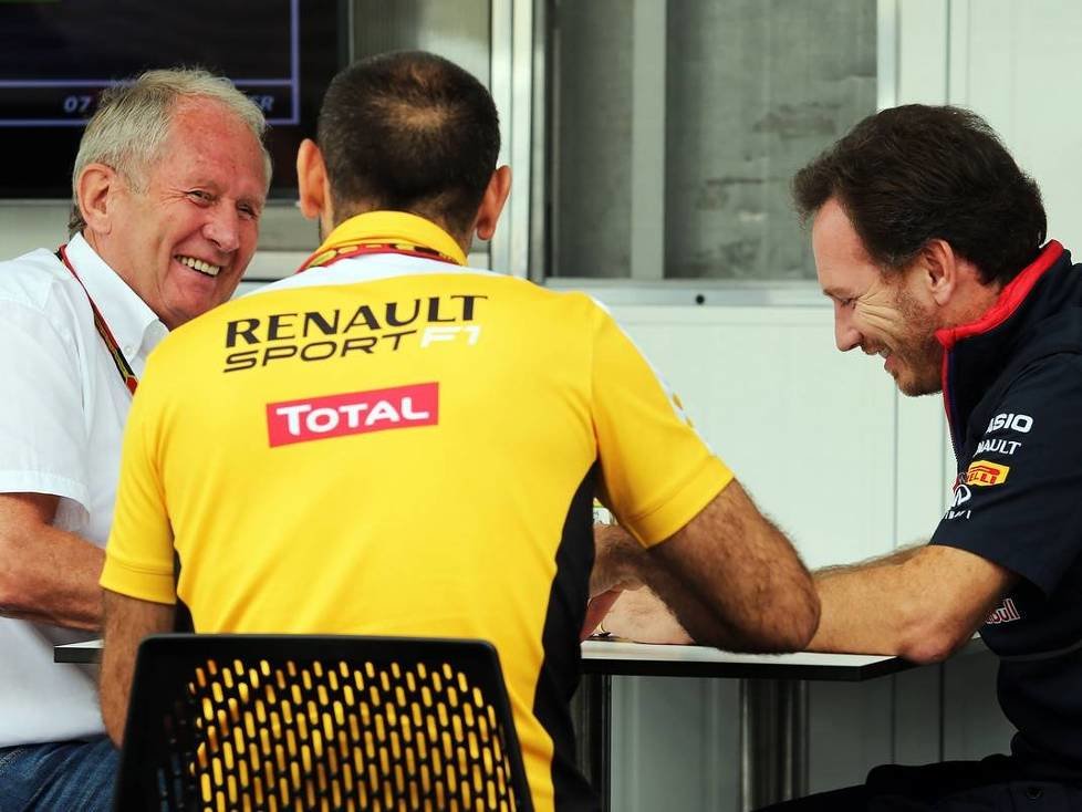 Helmut Marko, Cyril Abiteboul, Christian Horner