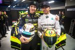 Valentino Rossi und Lewis Hamilton 