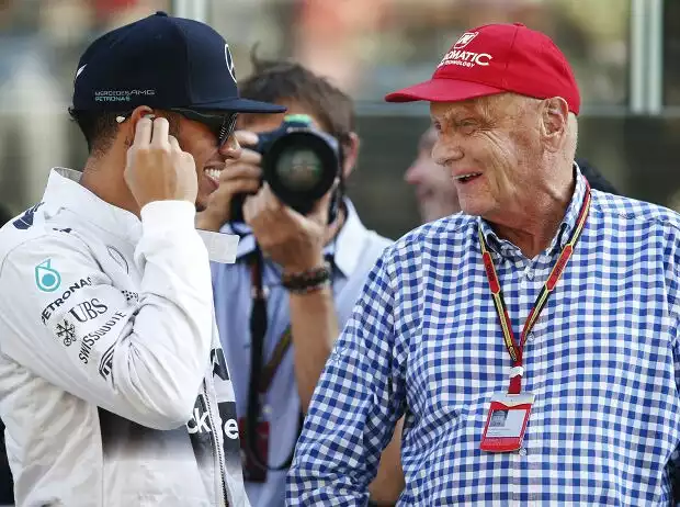 Lewis Hamilton, Niki Lauda Titel-Bild zur News: Lewis Hamilton, Niki Lauda