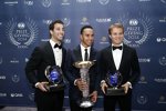 Daniel Ricciardo (Red Bull), Lewis Hamilton und Nico Rosberg (Mercedes)