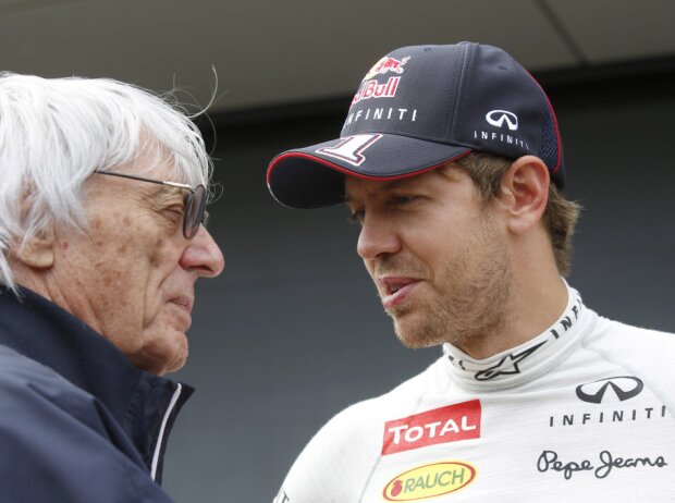 Bernie Ecclestone, Sebastian Vettel Bernie Ecclestone, Sebastian Vettel