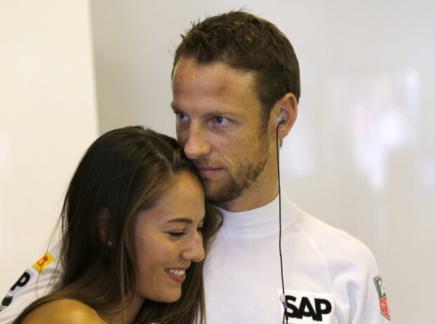 Jenson Button und Jessica Michibata Jenson Button und Jessica Michibata