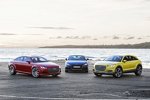 Audi TT mit seinen Konzeptstudien TT Sportback (links) und TT Offroad (rechts)