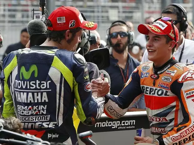 Marc Marquez, Valentino Rossi Titel-Bild zur News: Marc Marquez, Valentino Rossi