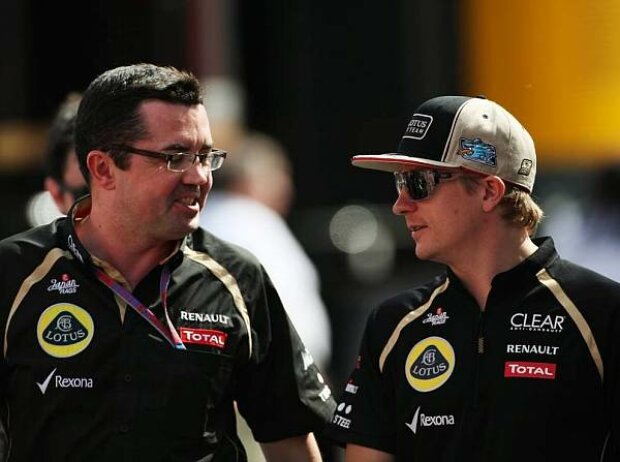 Eric Boullier und Kimi Räikkönen Eric Boullier und Kimi Räikkönen