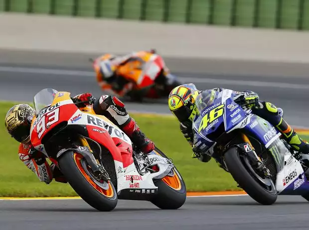 Marc Marquez, Valentino Rossi, Daniel Pedrosa Titel-Bild zur News: Marc Marquez, Valentino Rossi, Daniel Pedrosa
