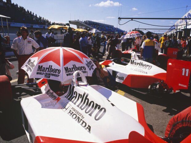 Alain Prost Ayrton Senna Estoril 1988 McLaren Honda