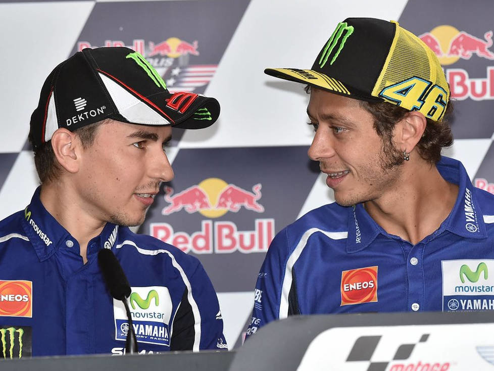 Jorge Lorenzo, Valentino Rossi