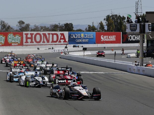 Start zum IndyCar-Rennen in Sonoma 2014