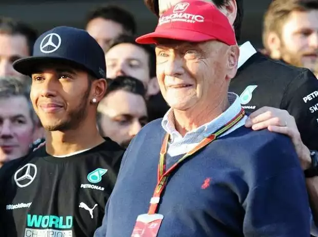 Titel-Bild zur News: Lewis Hamilton, Niki Lauda