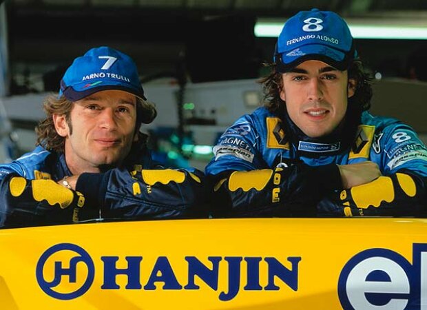 Jarno Trulli und Fernando Alonso