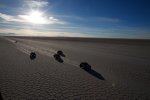 Start auf dem Salzsee von Uyuni