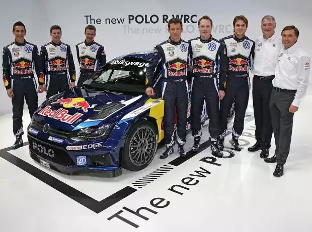 Miikka Anttila, Jari-Matti Latvala, Julien Ingrassia, Sebastien Ogier, Andreas Mikkelsen Titel-Bild zur News: Miikka Anttila, Jari-Matti Latvala, Julien Ingrassia, Sebastien Ogier, Andreas Mikkelsen