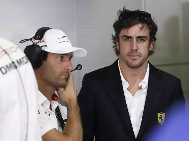 Fernando Alonso, Mark Webber Titel-Bild zur News: Fernando Alonso, Mark Webber