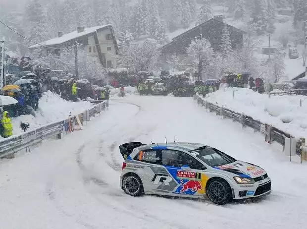 Sebastien Ogier bei der Rallye Monte Carlo 2014 Titel-Bild zur News: Sebastien Ogier bei der Rallye Monte Carlo 2014