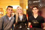 Pascal Wehrlein (Mercedes) und das österreichische Nachwuchstalent Thomas Preining