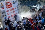 Sebastien Ogier, Jari-Matti Latvala und Andreas Mikkelsen (Volkswagen)