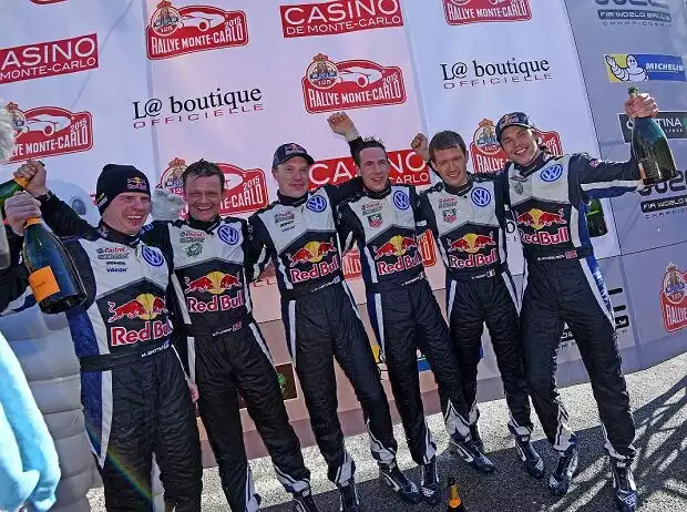 Miikka Anttila, Jari-Matti Latvala, Julien Ingrassia Titel-Bild zur News: Miikka Anttila, Jari-Matti Latvala, Julien Ingrassia