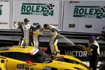 Jan Magnussen, Antonio Garcia und Ryan Briscoe (Chevrolet) 