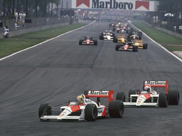 Titel-Bild zur News: Alain Prost, Ayrton Senna, 1988