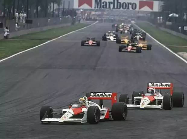 Alain Prost, Ayrton Senna, 1988 Titel-Bild zur News: Alain Prost, Ayrton Senna, 1988
