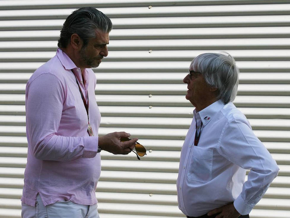 Bernie Ecclestone Maurizio Arrivabene