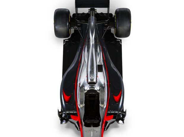 Kurze Seitenkästen und schmales Heck des McLaren-Honda MP4-30