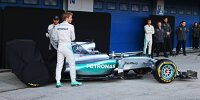 Bild zum Inhalt: Der neue Silberpfeil: Mercedes präsentiert den F1 W06 Hybrid