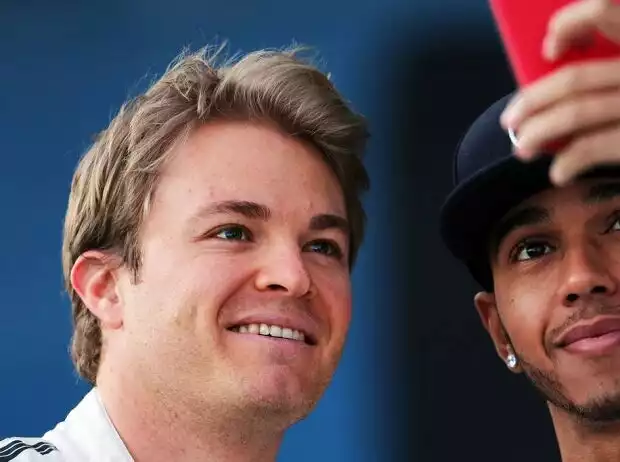 Titel-Bild zur News: Nico Rosberg, Lewis Hamilton
