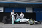 Nico Rosberg (Mercedes) und Lewis Hamilton (Mercedes) 