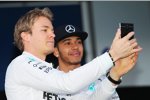 Nico Rosberg (Mercedes) und Lewis Hamilton (Mercedes) 