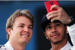 Nico Rosberg (Mercedes) und Lewis Hamilton (Mercedes) 