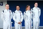 Valtteri Bottas (Williams), Felipe Massa (Williams), Susie Wolff und Alex Lynn (DAMS) 