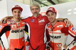 Andrea Iannone, Gigi Dall'Igna und Andrea Dovizioso