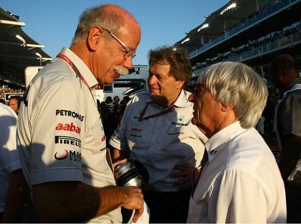 Titel-Bild zur News: Dieter Zetsche, Norbert Haug und Bernie Ecclestone