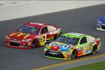 Kyle Busch (Gibbs) und Jamie McMurray (Ganassi) 