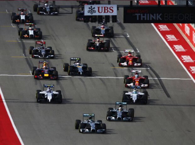 Titel-Bild zur News: Start zum Grand Prix der USA 2014 in Austin