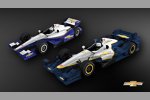 Vergleich: Aero-Kit von Chevrolet und Standardkonfiguration des Dallara DW12