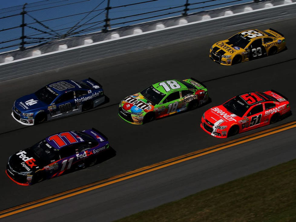 Denny Hamlin, Dale Earnhardt Jun., Kyle Busch, Justin Allgaier, Ty Dillon