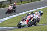 Sylvain Guintoli (Honda) vor Jordi Torres (Aprilia)