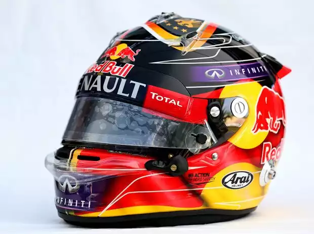 Sebastian Vettel Helm Hockenheim 2014 Titel-Bild zur News: Sebastian Vettel Helm Hockenheim 2014