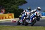 Randy de Puniet vor Alex Lowes (Crescent) 