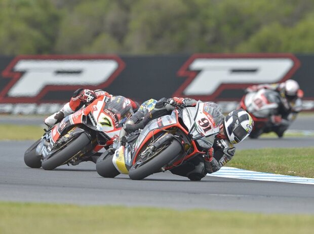 Leon Haslam, Chaz Davies Leon Haslam, Chaz Davies
