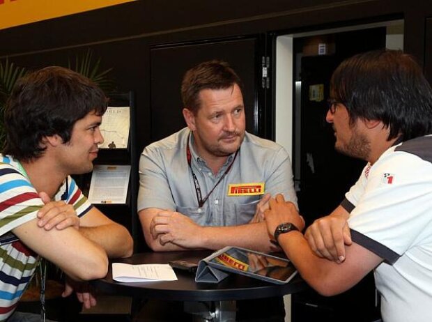 Sven Haidinger, Paul Hembery, Christian Nimmervoll, Pirelli Sven Haidinger, Paul Hembery, Christian Nimmervoll, Pirelli