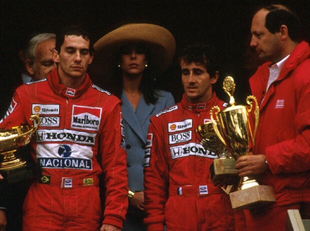 Ayrton Senna, Alain Prost, Ron Dennis Ayrton Senna, Alain Prost, Ron Dennis