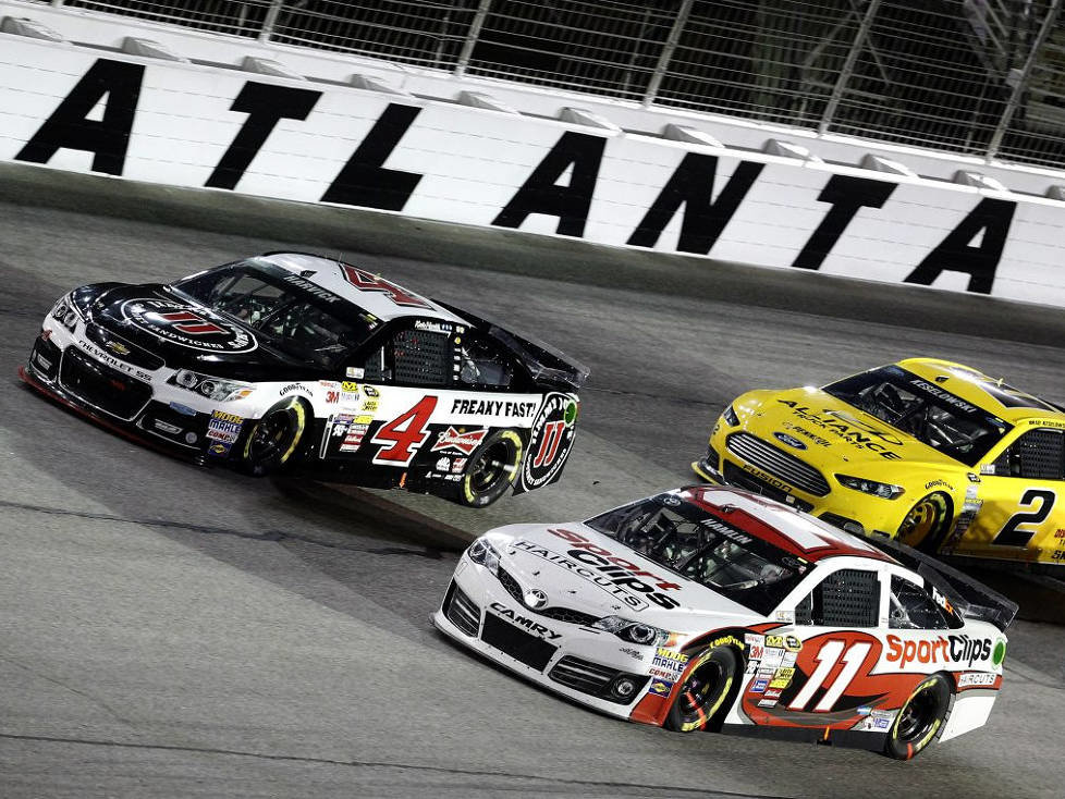 Denny Hamlin, Kevin Harvick, Brad Keselowski