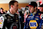 2014er-Champions im Gespräch: Kevin Harvick (Sprint-Cup) und Chase Elliott (Nationwide; inzwischen Xfinity)