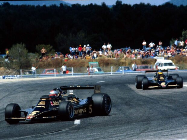 Mario Andretti und Ronnie Peterson in Le Castellet 1978 Mario Andretti und Ronnie Peterson in Le Castellet 1978