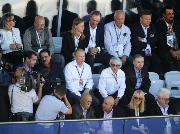 Titel-Bild zur News: Bernie Ecclestone, Wladimir Putin, Jean Todt